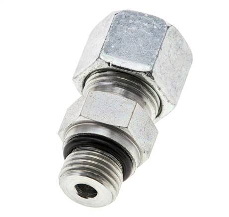 10S & UNF 9/16''-18 Zink plated Steel Straight Cutting Fitting with Male Threads 630 bar ISO 8434-1