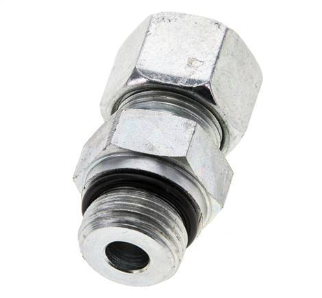 12S & UNF 3/4''-16 Zink plated Steel Straight Cutting Fitting with Male Threads 630 bar ISO 8434-1