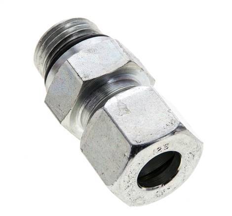 12S & UNF 3/4''-16 Zink plated Steel Straight Cutting Fitting with Male Threads 630 bar ISO 8434-1