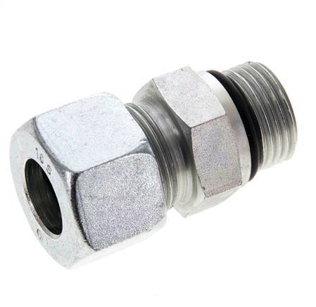 16S & UNF 7/8''-14 Zink plated Steel Straight Cutting Fitting with Male Threads 400 bar ISO 8434-1