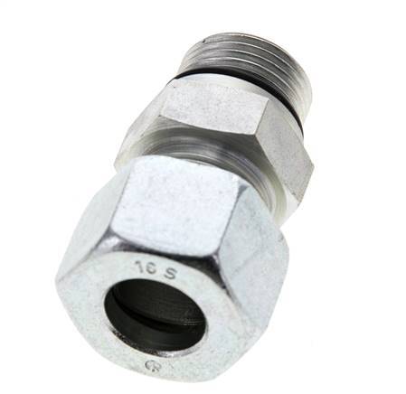 16S & UNF 7/8''-14 Zink plated Steel Straight Cutting Fitting with Male Threads 400 bar ISO 8434-1