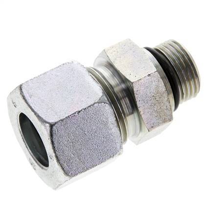 20S & UNF 7/8''-14 Zink plated Steel Straight Cutting Fitting with Male Threads 400 bar ISO 8434-1