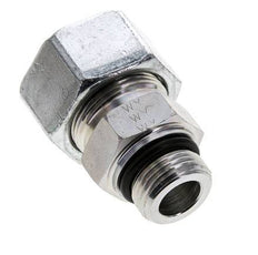 25S & UN 1-1/16''-12 Zink plated Steel Straight Cutting Fitting with Male Threads 400 bar ISO 8434-1