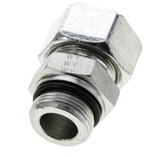 25S & UN 1-5/16''-12 Zink plated Steel Straight Cutting Fitting with Male Threads 400 bar ISO 8434-1