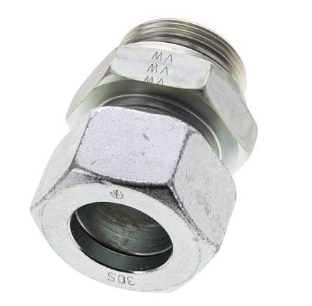 30S & UN 1-5/8''-12 Zink plated Steel Straight Cutting Fitting with Male Threads 400 bar ISO 8434-1