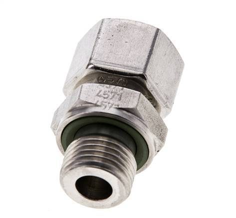 12L & M16x1.5 Stainless Steel Straight Swivel with Male Threads 315 bar FKM Adjustable ISO 8434-1