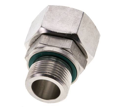 18L & M22x1.5 Stainless Steel Straight Swivel with Male Threads 315 bar FKM Adjustable ISO 8434-1