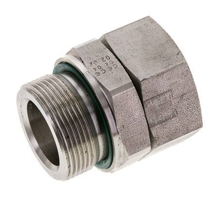 35L & M42x2 Stainless Steel Straight Swivel with Male Threads 160 bar FKM Adjustable ISO 8434-1