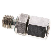 6S & M12x1.5 Stainless Steel Straight Swivel with Male Threads 630 bar FKM Adjustable ISO 8434-1