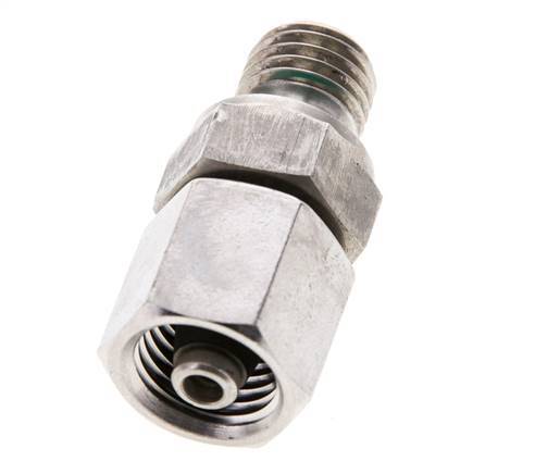 6S & M12x1.5 Stainless Steel Straight Swivel with Male Threads 630 bar FKM Adjustable ISO 8434-1