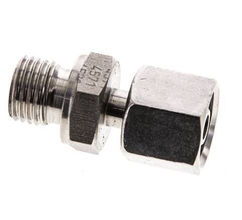 8S & M14x1.5 Stainless Steel Straight Swivel with Male Threads 630 bar FKM Adjustable ISO 8434-1