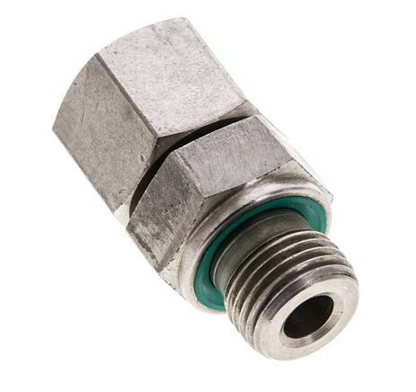 10S & M16x1.5 Stainless Steel Straight Swivel with Male Threads 630 bar FKM Adjustable ISO 8434-1