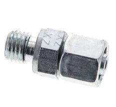 8L & M12x1.5 Zink plated Steel Straight Swivel with Male Threads 315 bar NBR O-ring Sealing Cone Adjustable ISO 8434-1
