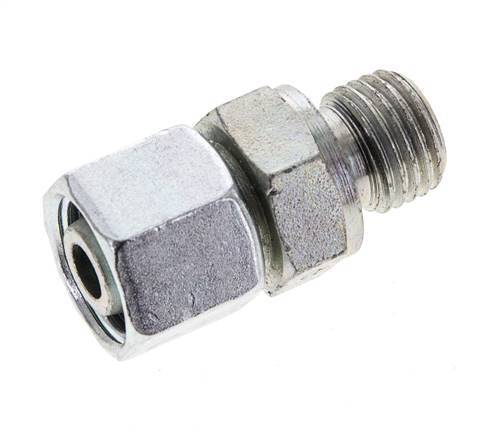 10L & M14x1.5 Zink plated Steel Straight Swivel with Male Threads 315 bar NBR O-ring Sealing Cone Adjustable ISO 8434-1