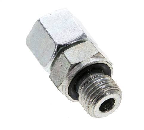 10L & M14x1.5 Zink plated Steel Straight Swivel with Male Threads 315 bar NBR O-ring Sealing Cone Adjustable ISO 8434-1