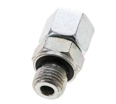 10L & M14x1.5 Zink plated Steel Straight Swivel with Male Threads 315 bar NBR O-ring Sealing Cone Adjustable ISO 8434-1