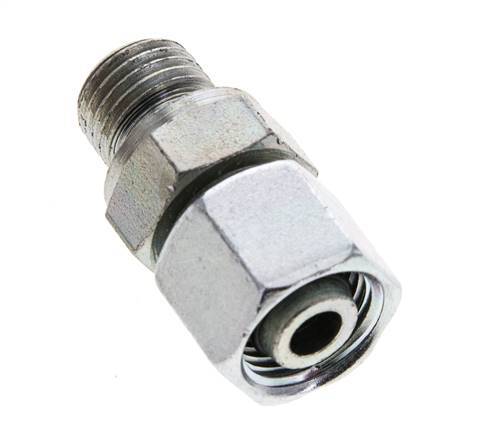 10L & M14x1.5 Zink plated Steel Straight Swivel with Male Threads 315 bar NBR O-ring Sealing Cone Adjustable ISO 8434-1