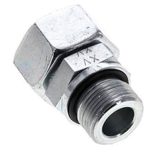 18L & M22x1.5 Zink plated Steel Straight Swivel with Male Threads 315 bar NBR O-ring Sealing Cone Adjustable ISO 8434-1