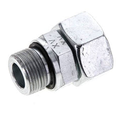 18L & M22x1.5 Zink plated Steel Straight Swivel with Male Threads 315 bar NBR O-ring Sealing Cone Adjustable ISO 8434-1