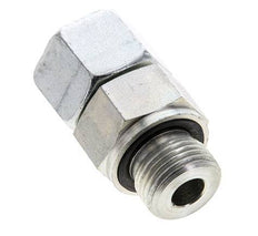 12S & M18x1.5 Zink plated Steel Straight Swivel with Male Threads 630 bar NBR O-ring Sealing Cone Adjustable ISO 8434-1