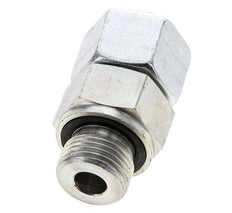 12S & M18x1.5 Zink plated Steel Straight Swivel with Male Threads 630 bar NBR O-ring Sealing Cone Adjustable ISO 8434-1