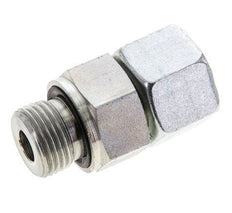12S & M18x1.5 Zink plated Steel Straight Swivel with Male Threads 630 bar NBR O-ring Sealing Cone Adjustable ISO 8434-1