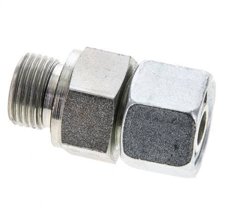 12S & M18x1.5 Zink plated Steel Straight Swivel with Male Threads 630 bar NBR O-ring Sealing Cone Adjustable ISO 8434-1