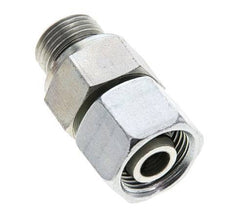 12S & M18x1.5 Zink plated Steel Straight Swivel with Male Threads 630 bar NBR O-ring Sealing Cone Adjustable ISO 8434-1