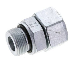 25S & M33x2 Zink plated Steel Straight Swivel with Male Threads 400 bar NBR O-ring Sealing Cone Adjustable ISO 8434-1
