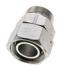 38S & M48x2 Zink plated Steel Straight Swivel with Male Threads 315 bar NBR O-ring Sealing Cone Adjustable ISO 8434-1