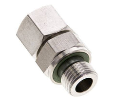 12L & M16x1.5 Stainless Steel Straight Swivel with Male Threads 315 bar FKM O-ring Sealing Cone Adjustable ISO 8434-1