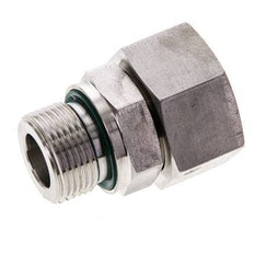 18L & M22x1.5 Stainless Steel Straight Swivel with Male Threads 315 bar FKM O-ring Sealing Cone Adjustable ISO 8434-1