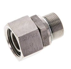 22L & M26x1.5 Stainless Steel Straight Swivel with Male Threads 160 bar FKM O-ring Sealing Cone Adjustable ISO 8434-1