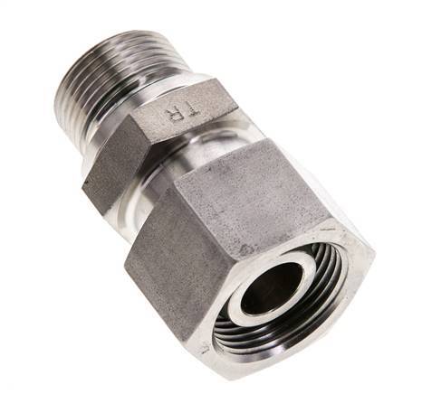 16S & M22x1.5 Stainless Steel Straight Swivel with Male Threads 400 bar FKM O-ring Sealing Cone Adjustable ISO 8434-1