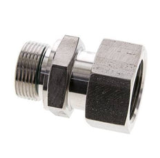 25S & M33x2 Stainless Steel Straight Swivel with Male Threads 400 bar FKM O-ring Sealing Cone Adjustable ISO 8434-1