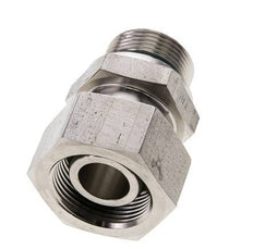 25S & M33x2 Stainless Steel Straight Swivel with Male Threads 400 bar FKM O-ring Sealing Cone Adjustable ISO 8434-1