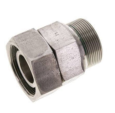 38S & M48x2 Stainless Steel Straight Swivel with Male Threads 315 bar FKM O-ring Sealing Cone Adjustable ISO 8434-1