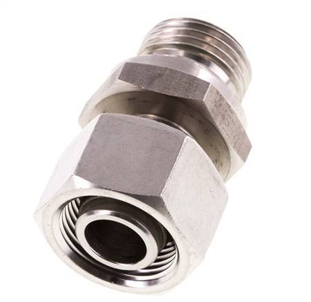 15L & G1/2'' Stainless Steel Straight Swivel with Male Threads 315 bar FKM Adjustable ISO 8434-1