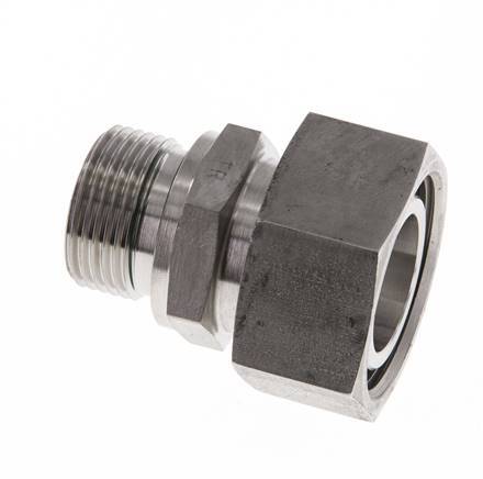 28L & G3/4'' Stainless Steel Straight Swivel with Male Threads 160 bar FKM Adjustable ISO 8434-1