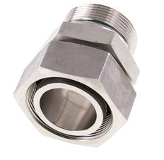 42L & G1-1/2'' Stainless Steel Straight Swivel with Male Threads 160 bar FKM Adjustable ISO 8434-1