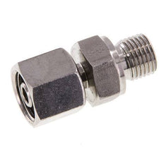 8S & G1/4'' Stainless Steel Straight Swivel with Male Threads 630 bar FKM Adjustable ISO 8434-1