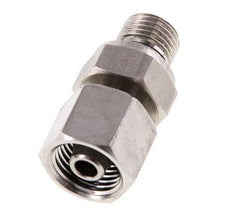 8S & G1/4'' Stainless Steel Straight Swivel with Male Threads 630 bar FKM Adjustable ISO 8434-1