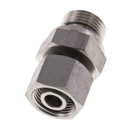 12S & G1/2'' Stainless Steel Straight Swivel with Male Threads 630 bar FKM Adjustable ISO 8434-1