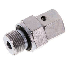 10L & G3/8'' Zink plated Steel Straight Swivel with Male Threads 315 bar NBR O-ring Sealing Cone Adjustable ISO 8434-1