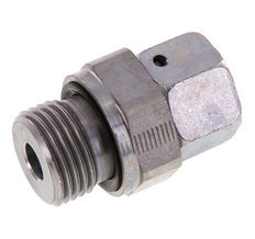 12L & G1/2'' Zink plated Steel Straight Swivel with Male Threads 315 bar NBR O-ring Sealing Cone Adjustable ISO 8434-1