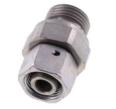 12L & G1/2'' Zink plated Steel Straight Swivel with Male Threads 315 bar NBR O-ring Sealing Cone Adjustable ISO 8434-1