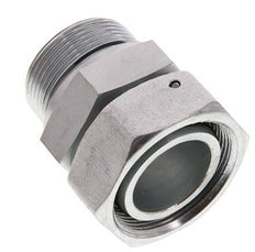 42L & G1-1/2'' Zink plated Steel Straight Swivel with Male Threads 160 bar NBR O-ring Sealing Cone Adjustable ISO 8434-1