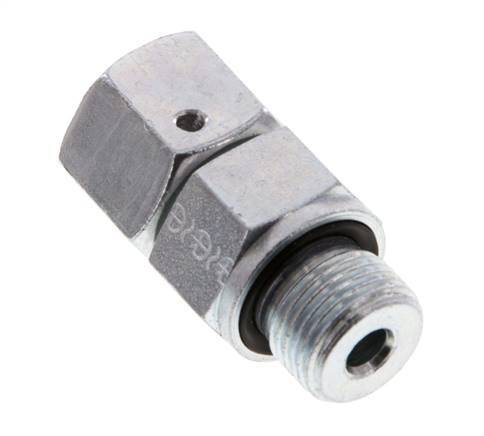 10S & G3/8'' Zink plated Steel Straight Swivel with Male Threads 630 bar NBR O-ring Sealing Cone Adjustable ISO 8434-1