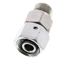 12S & G3/8'' Zink plated Steel Straight Swivel with Male Threads 630 bar NBR O-ring Sealing Cone Adjustable ISO 8434-1