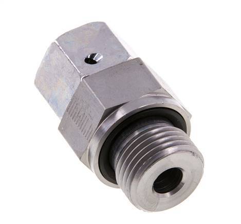 12S & G1/2'' Zink plated Steel Straight Swivel with Male Threads 630 bar NBR O-ring Sealing Cone Adjustable ISO 8434-1